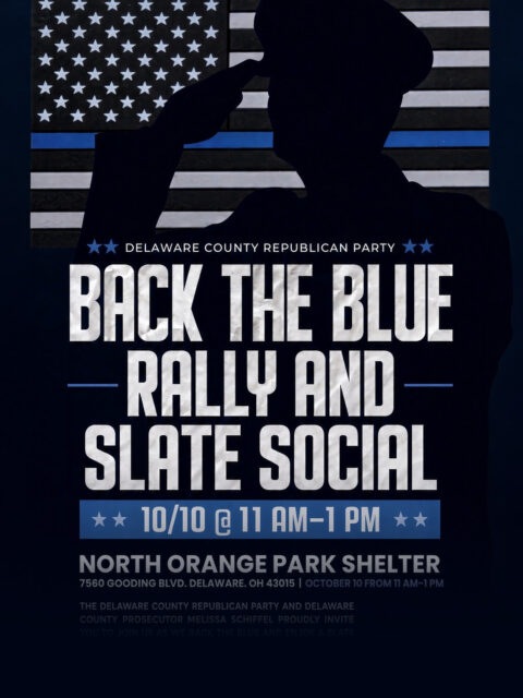 Back the Blue Rally & Slate Social, Oct. 10, North Orange Park Shelter